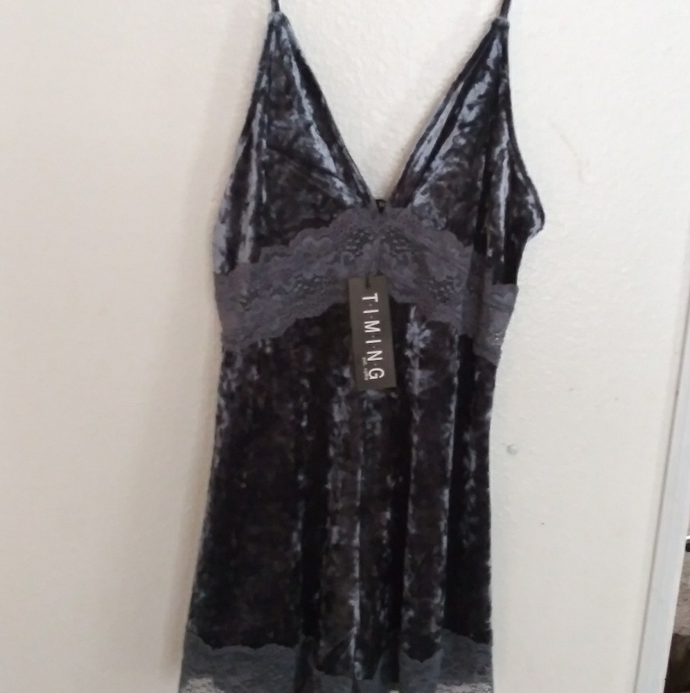 Brand new velvet Romper